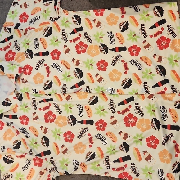 SF Giants Colorful Giants and Coca-Cola Themed Shirt - Picture 3 of 5